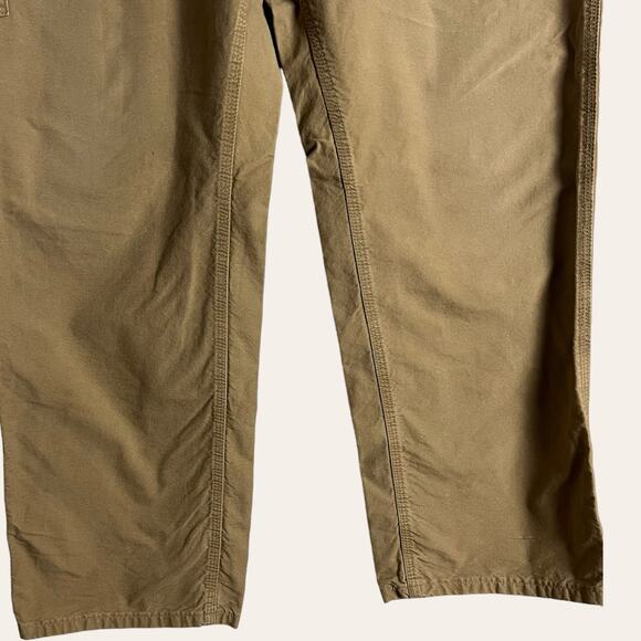 Carhartt Tan Dungaree Loose Fit Canvas Utility Work Pants Size 36x32 - Picture 7 of 11